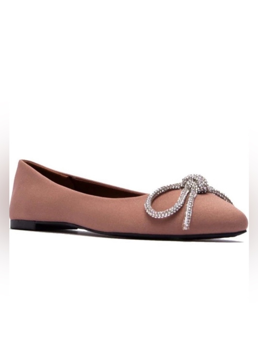 Pointed Toe Bow Ballet Flats